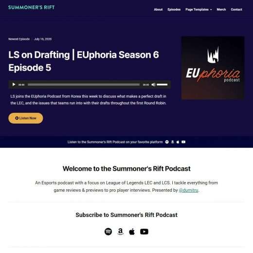 Podcast Plus WordPress Theme Screenshot